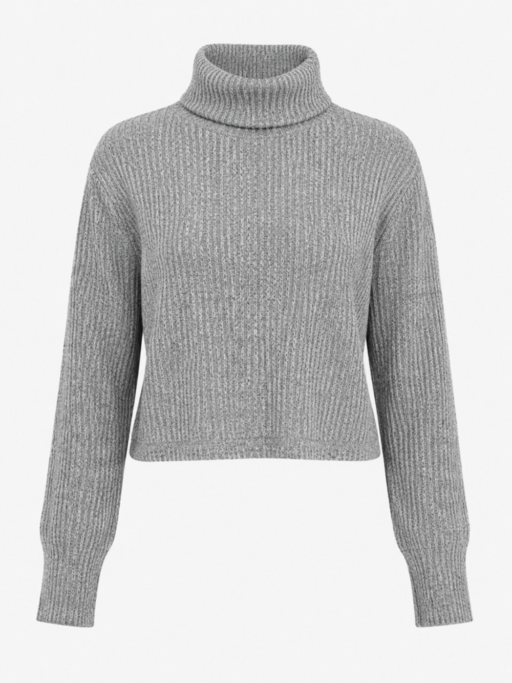 ❁ 3/$15 ❁ Garage Gray Cropped Turtleneck Sweater, Size Small